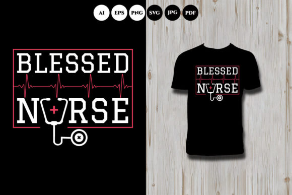 Blessed Nurse T Shirt Design Graphics
