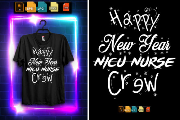 Happy New Year NICU Nurse Crew Christmas Graphics