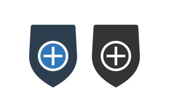 Health Insurance Icon - Medical Security Graphics