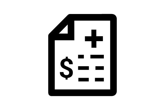 Medical Bills Icon: Graphics and Icons for Design Projects