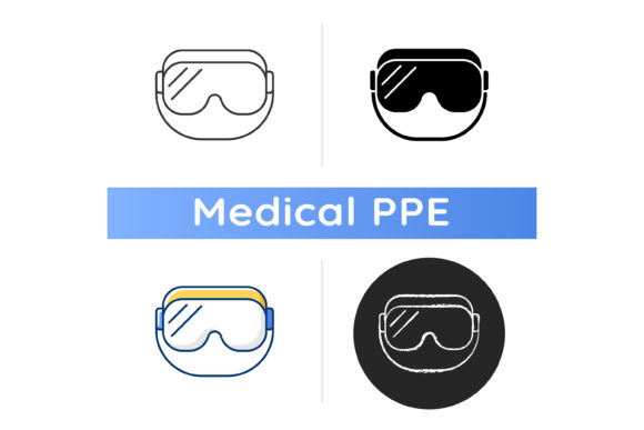 Medical Goggles Icon Graphics