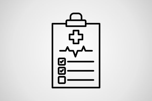 Medical History Icon for Graphics and Icons