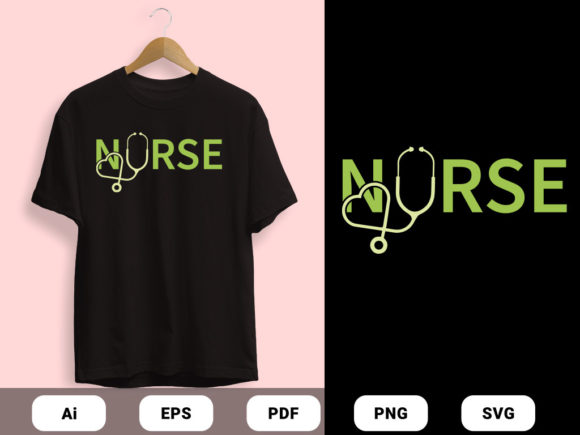 Nurse Typography T-shirts Design Graphics