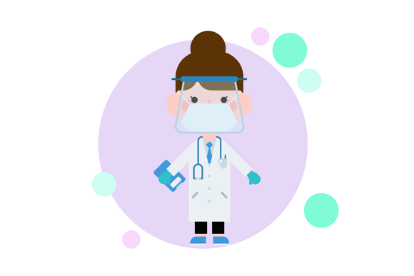 Nurse Working Art Illustrations Graphics