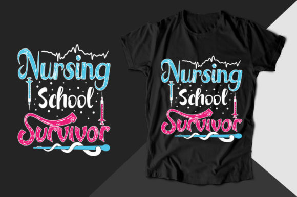 Nursing School Survivor Nurse T-shirt