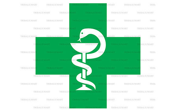 Snake and a Bowl - Medical Symbol Graphics